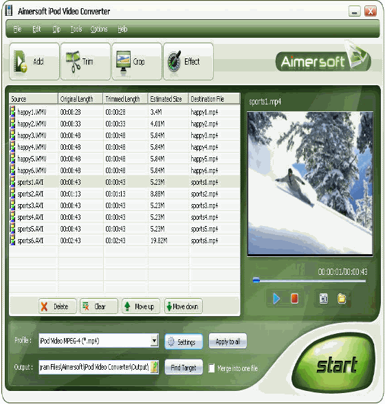 Aimersoft iPod Video Converter