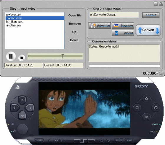 convert video/movie to PSP - PSP Movie Converter