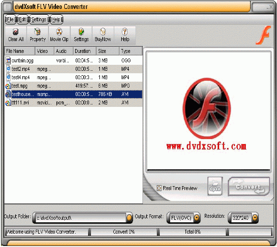 dvdXsoft FLV Video Converter
