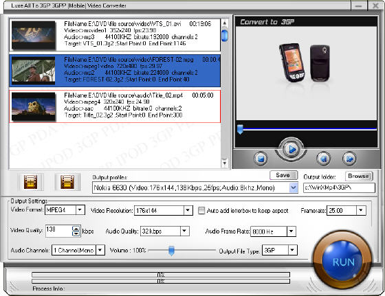 LUXE All to 3GP 3GPP Video Converter