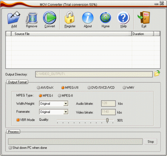 convert mov files - MOV Converter