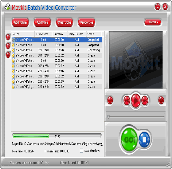 Movkit Batch Video Converter