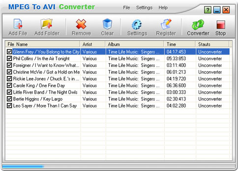 MPEG To AVI Converter