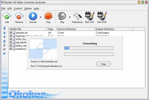 Okoker All Video Converter&Burner Pro