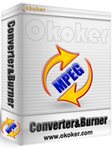 Okoker MPEG to AVI DVD VCD MPEG Converter&Burner