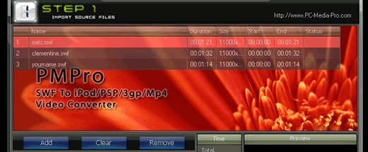 PMPro Flash to iPod/PSP/3gp/Mp4 Converter