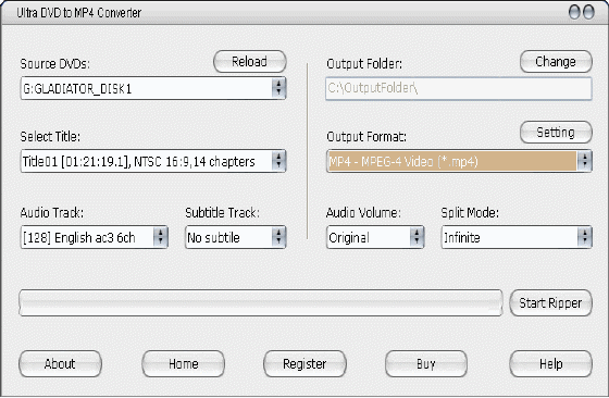 Ultra DVD to MP4 Converter