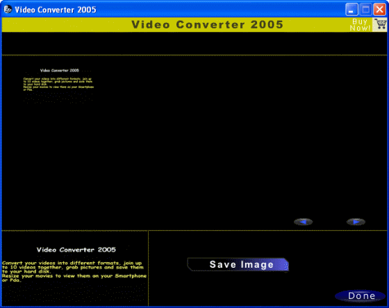 save image from video with Video Converter 2005
