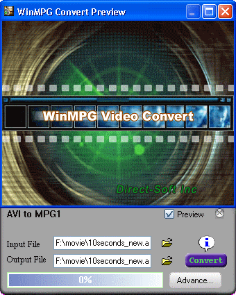 convert AVI to MPG1