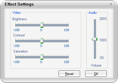 Effects Settings of Wondershare DVD to iPhone Converter