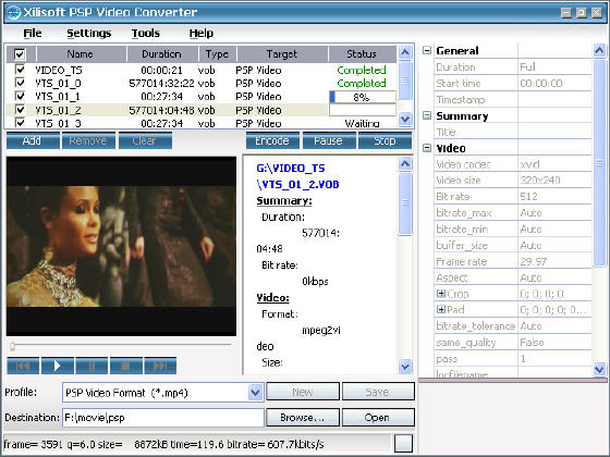 Xilisoft PSP Video Converter