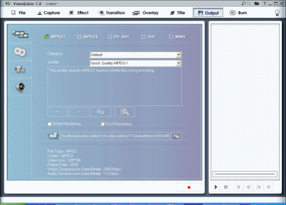 output setting