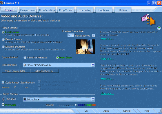 The Screenshot of Active WebCam.