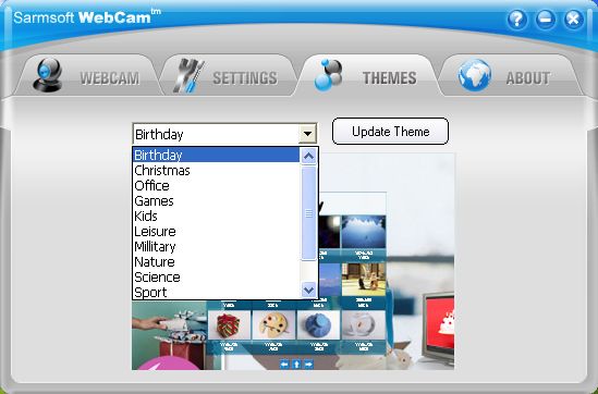 The Screenshot of SarmSoft WebCam