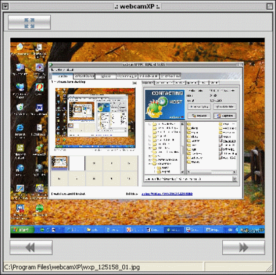 The Screenshot of webcamXP.