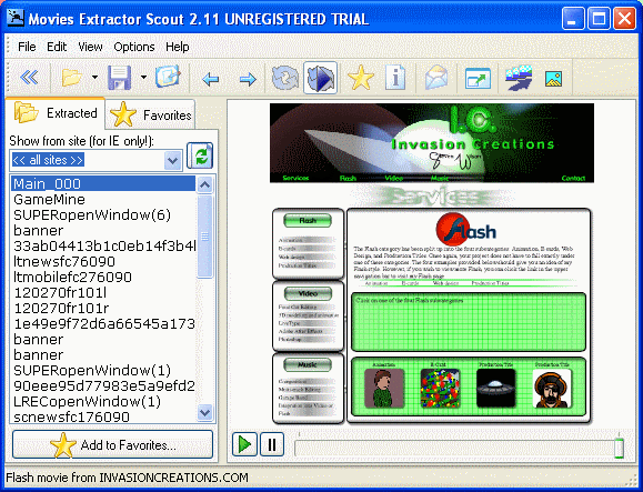 extract flash online - Movies Extractor Scout