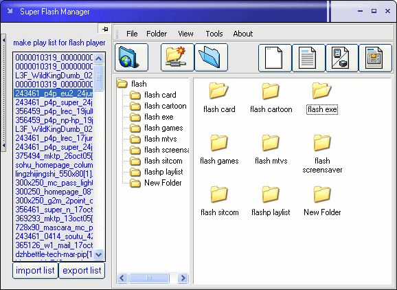 manage flash movie and game - Super Flash Manager