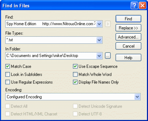 The Screenshot of EmEditor.