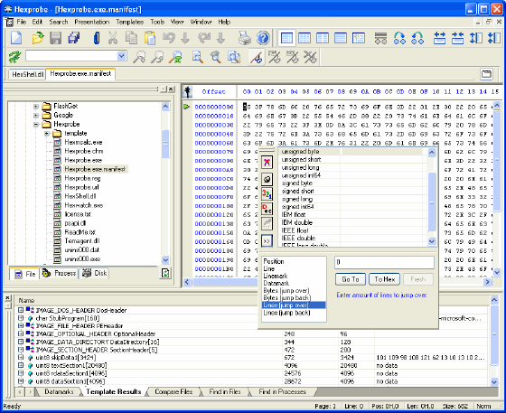 Main window - Hexprobe Hex Editor