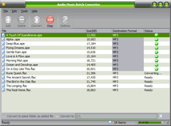 Audio Music Batch Converter