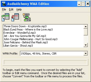 AudioAlchemy WMA Edition