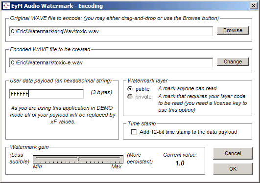 Eym Audio Watermark GUI