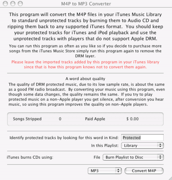 M4P to MP3 Converter for Mac