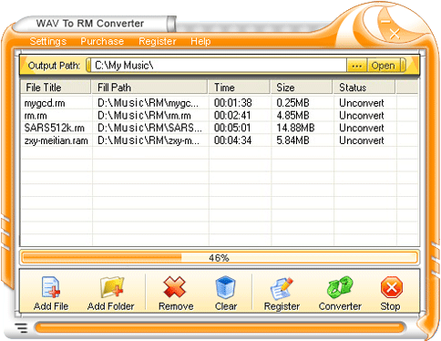 WAV To RM Converter