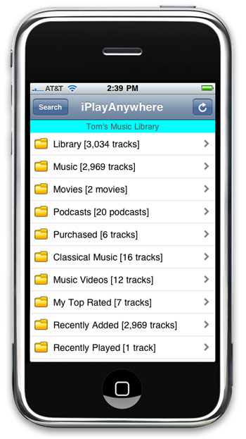 iPlayAnywhere for the iPhone