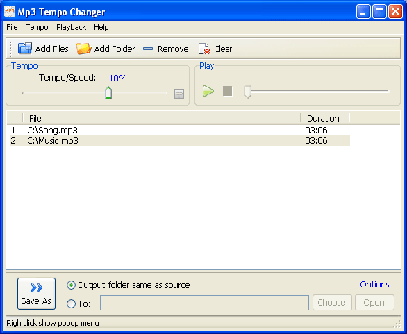 Mp3 Tempo Changer