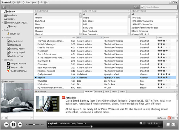 Songbird for Mac