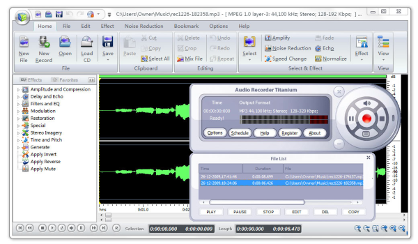 Audio Recorder Titanium 2011