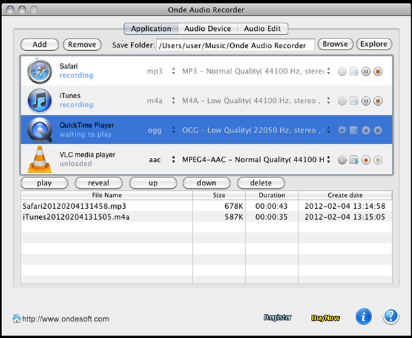 Onde Audio Recorder for Mac