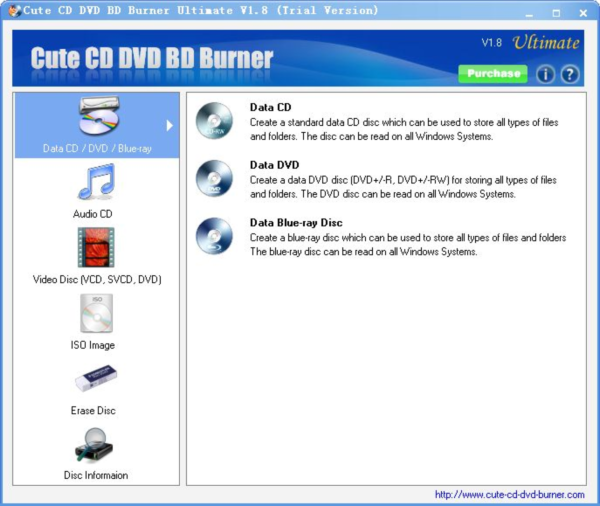 Cute CD DVD BD Burner Professional