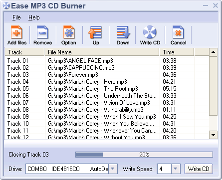 Ease MP3 CD Burner