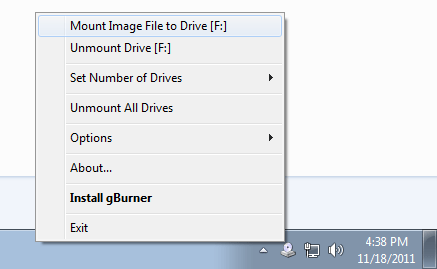 gBurner Virtual Drive Free