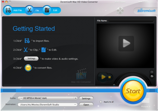 Doremisoft Mac HD Video Converter