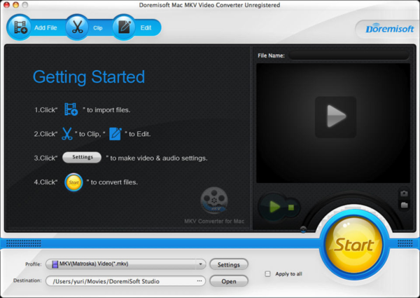 Doremisoft Mac MKV Video Converter