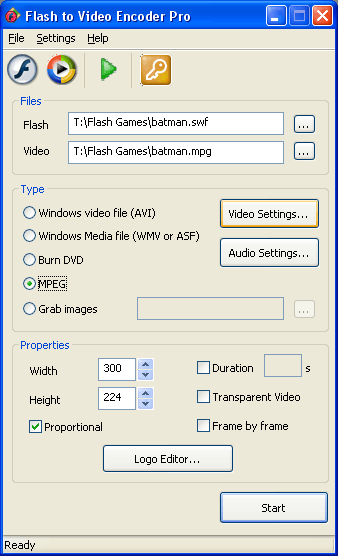 Flash to Video Encoder PRO