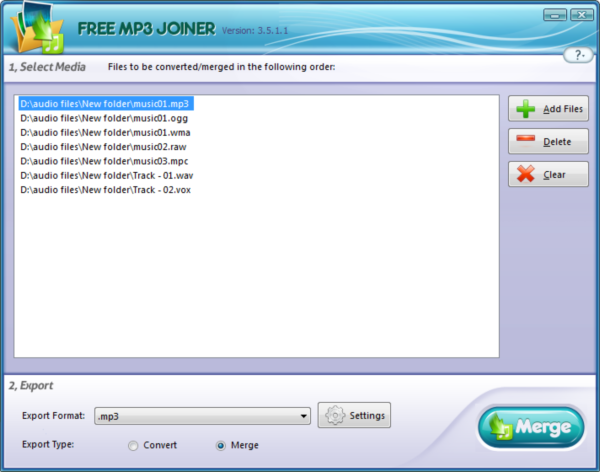 Free MP3 Joiner