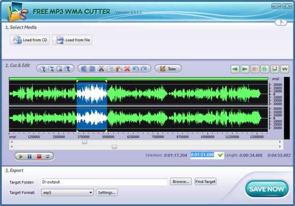 Free MP3 WMA Cutter