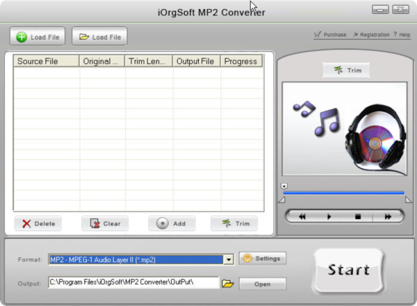 iOrgSoft MP2 Converter