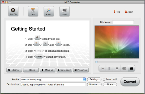 MPG Converter for Mac