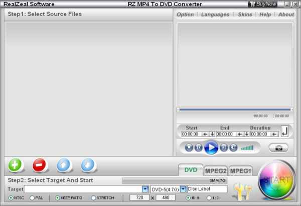 RZ MP4 To DVD Converter