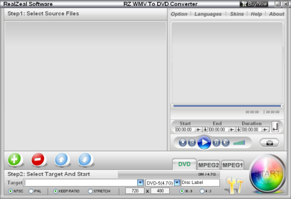 RZ WMV To DVD Converter