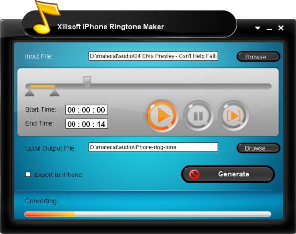 Xilisoft iPhone Ringtone Maker
