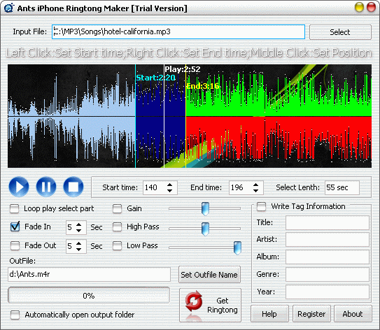 Ants iPhone Ringtone Maker