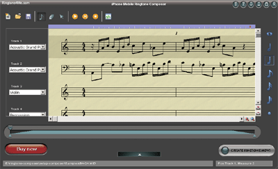 iPhone Mobile Ringtone Composer