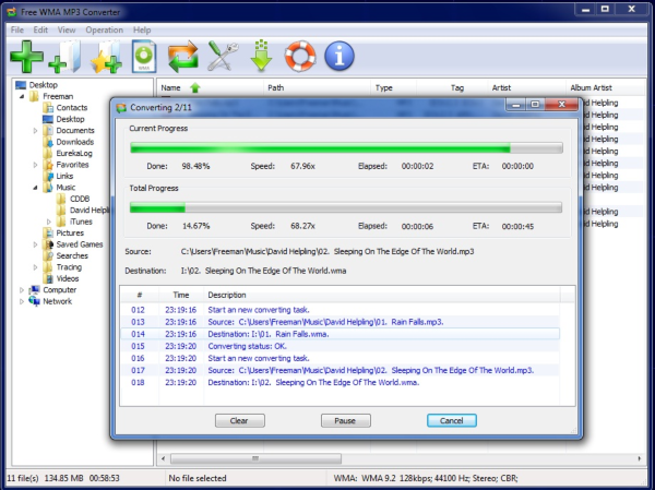 Accmeware Free WMA MP3 Converter