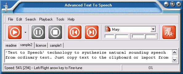 Advanced Text to Speech